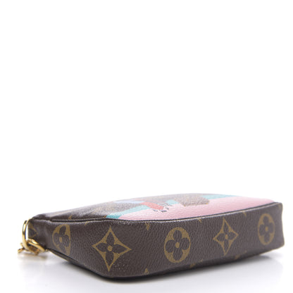 Louis Vuitton Monogram 2016 Christmas Animation Mini Pochette Accessories Rose Ballerine 4 of 9
