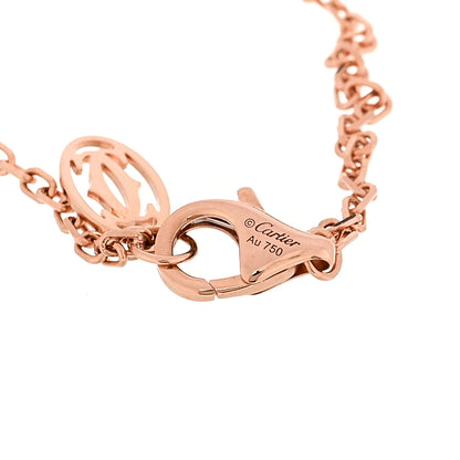 Cartier 18K Pink Gold Diamond MM D'Amour Bracelet 3 of 5