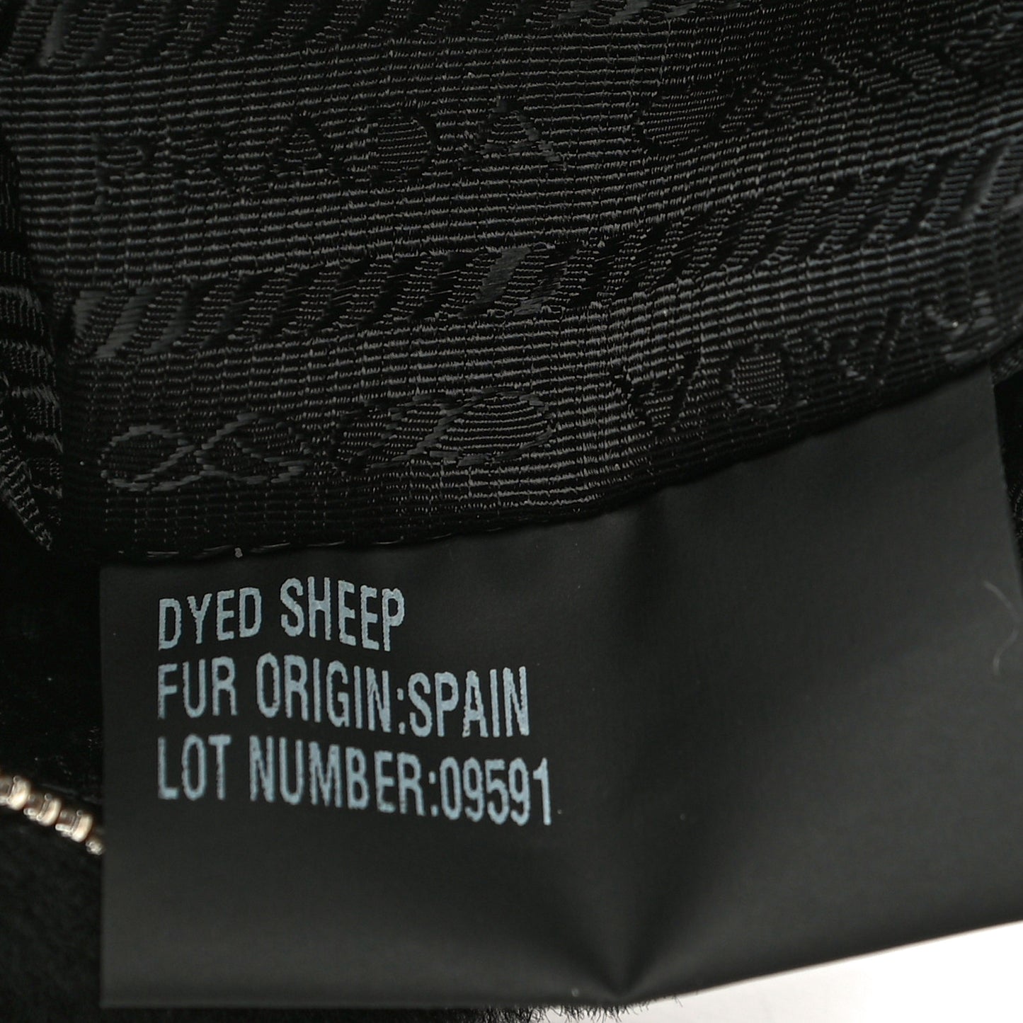 Shearling Mini Re-Edition 2000 Bag Black