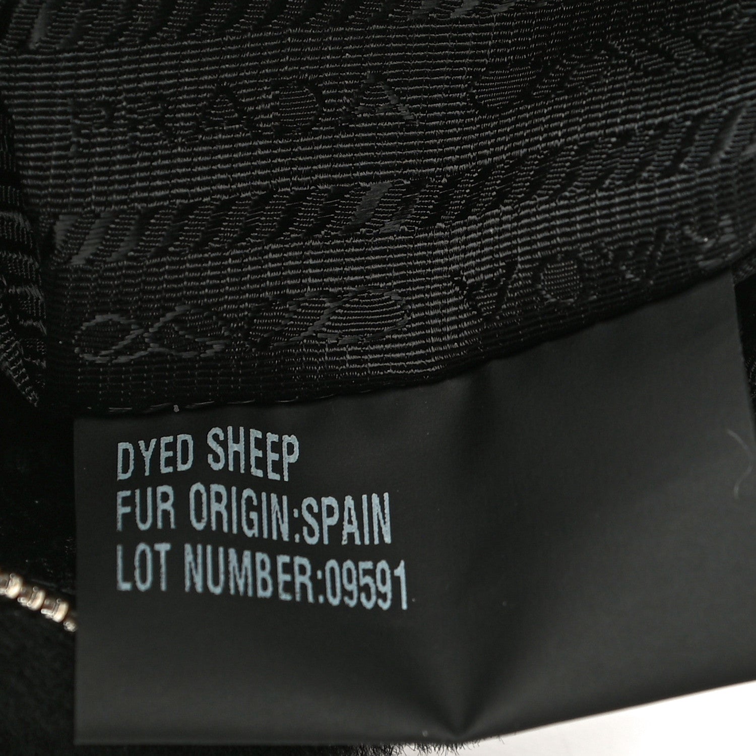 Prada Shearling Mini Re-Edition 2000 Bag Black 7 of 11