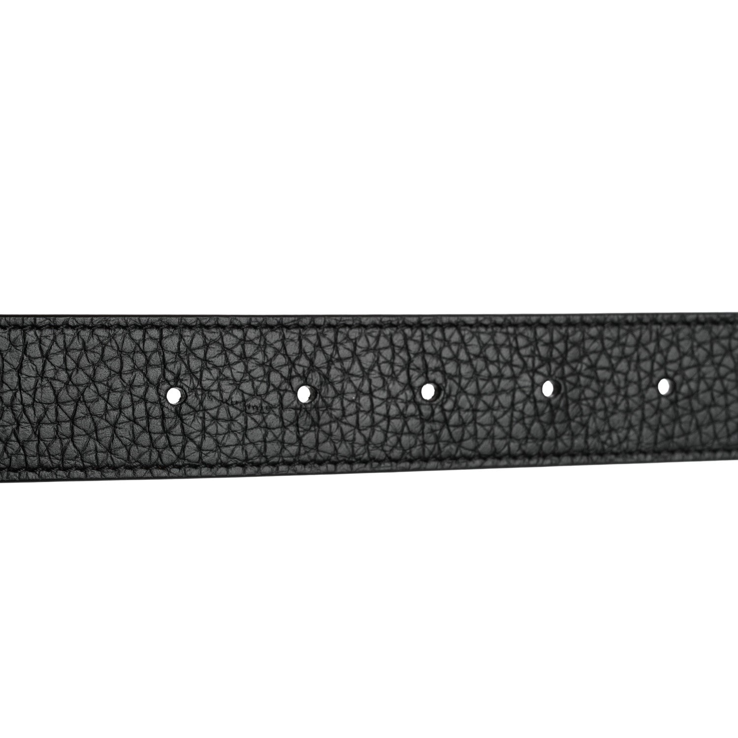 Louis Vuitton Taurillon Calfskin 30mm LV Initiales Reversible Belt 75 30 Black 5 of 7