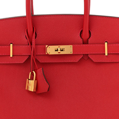 Hermes Epsom Birkin 30 Rouge Casaque 8 of 10