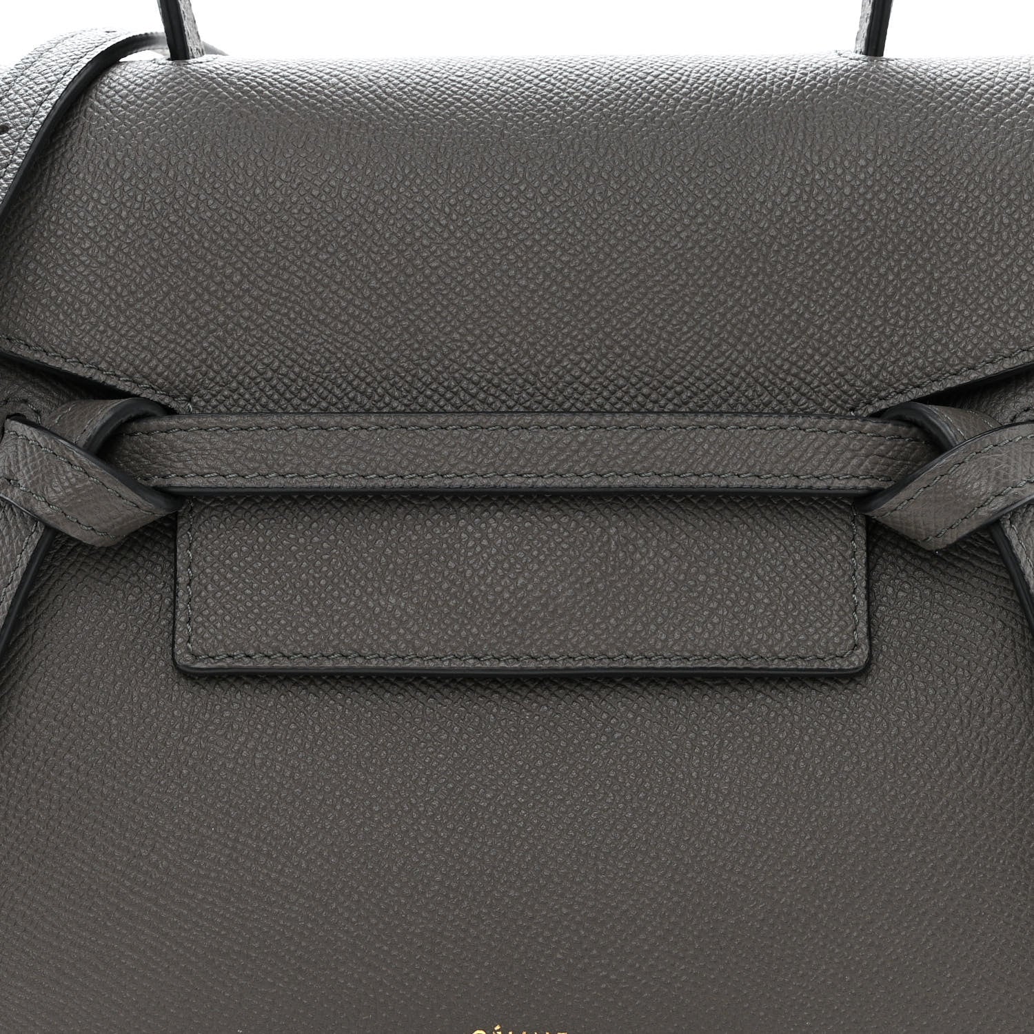 Celine Grained Calfskin Nano Belt Bag Grey 8 of 10