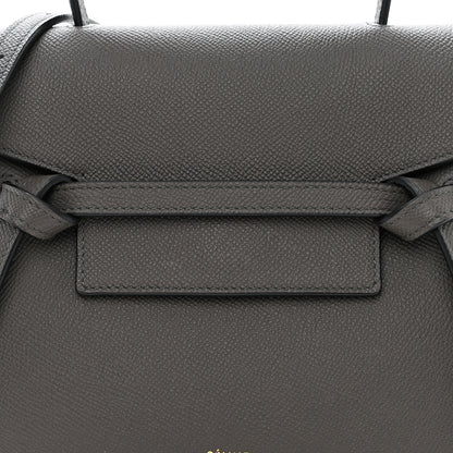 Celine Grained Calfskin Nano Belt Bag Grey 8 of 10