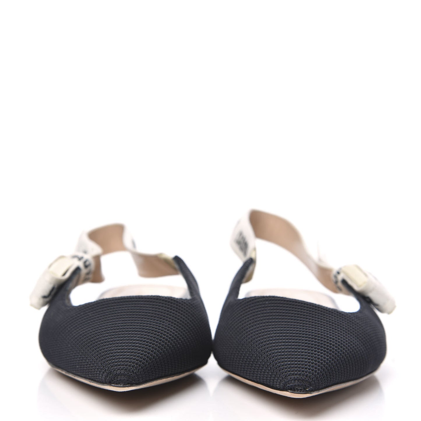 Technical Canvas Ribbon J'Adior Slingback Ballet Flats 37 Black