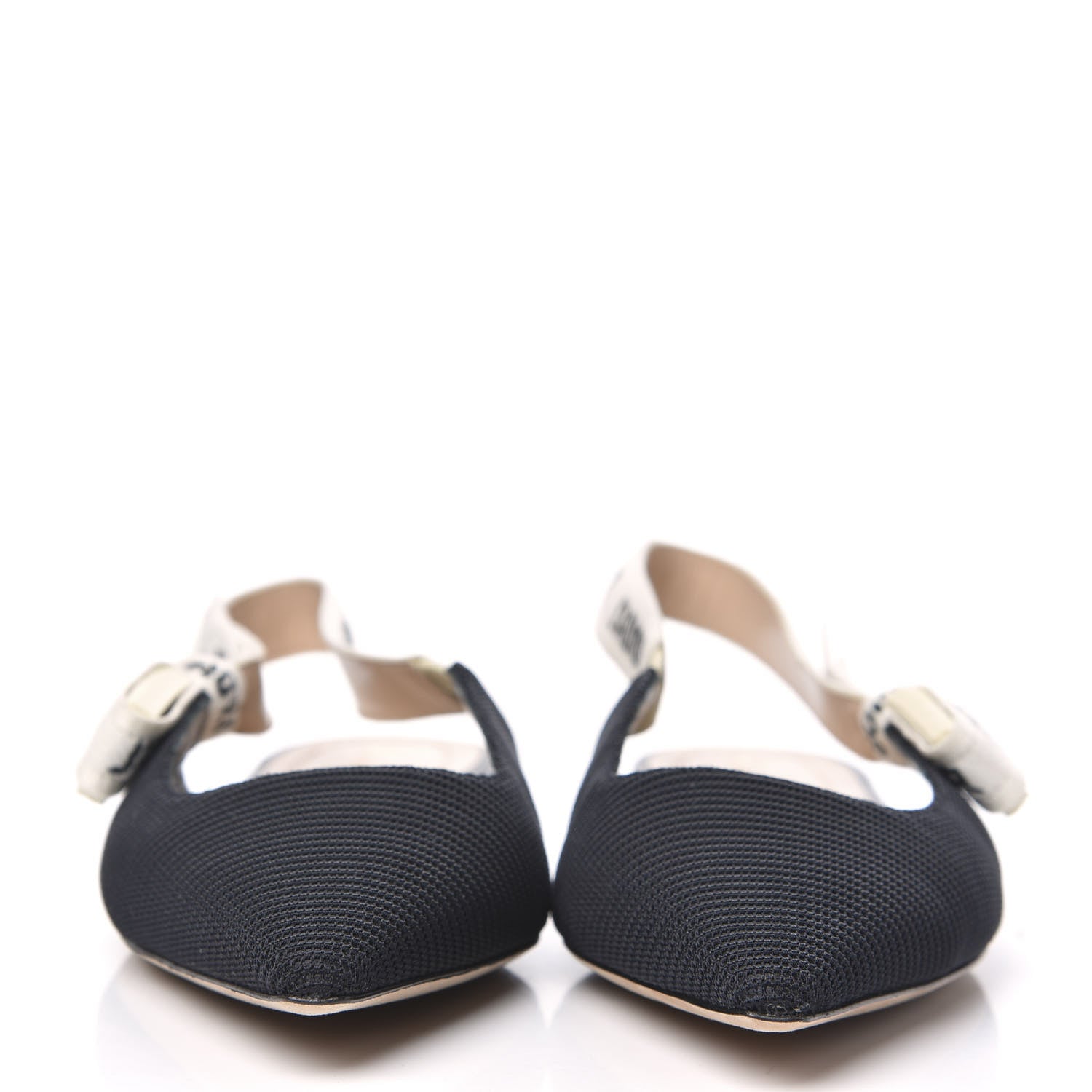 Christian Dior Technical Canvas Ribbon J'Adior Slingback Ballet Flats 37 Black 2 of 10