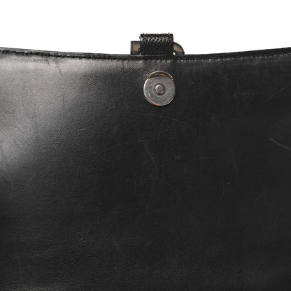 Balenciaga Grained Calfskin Medium Hourglass Top Handle Bag Black 10 of 12