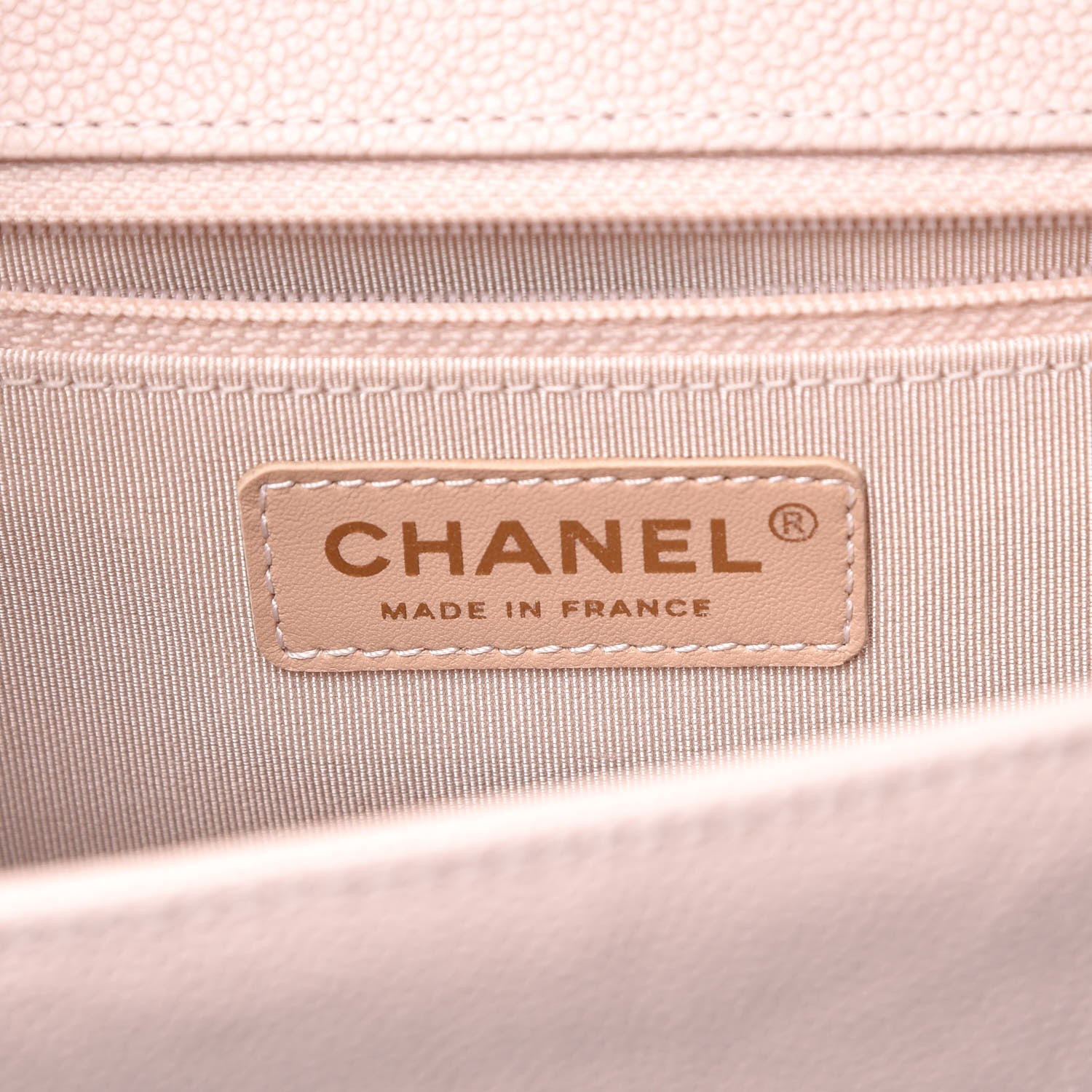 Chanel Calfskin Chevron Quilted New Medium Boy Flap Nude 6 of 8