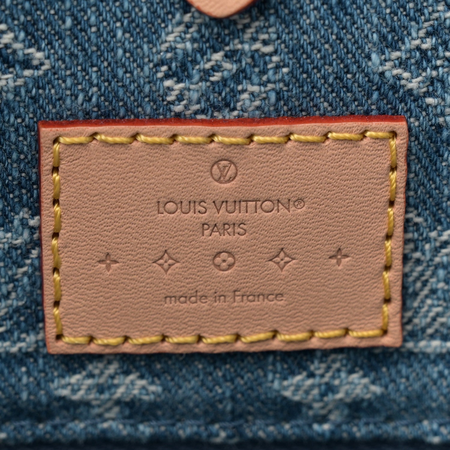 Louis Vuitton Monogram Denim Onthego MM Blue 6 of 9