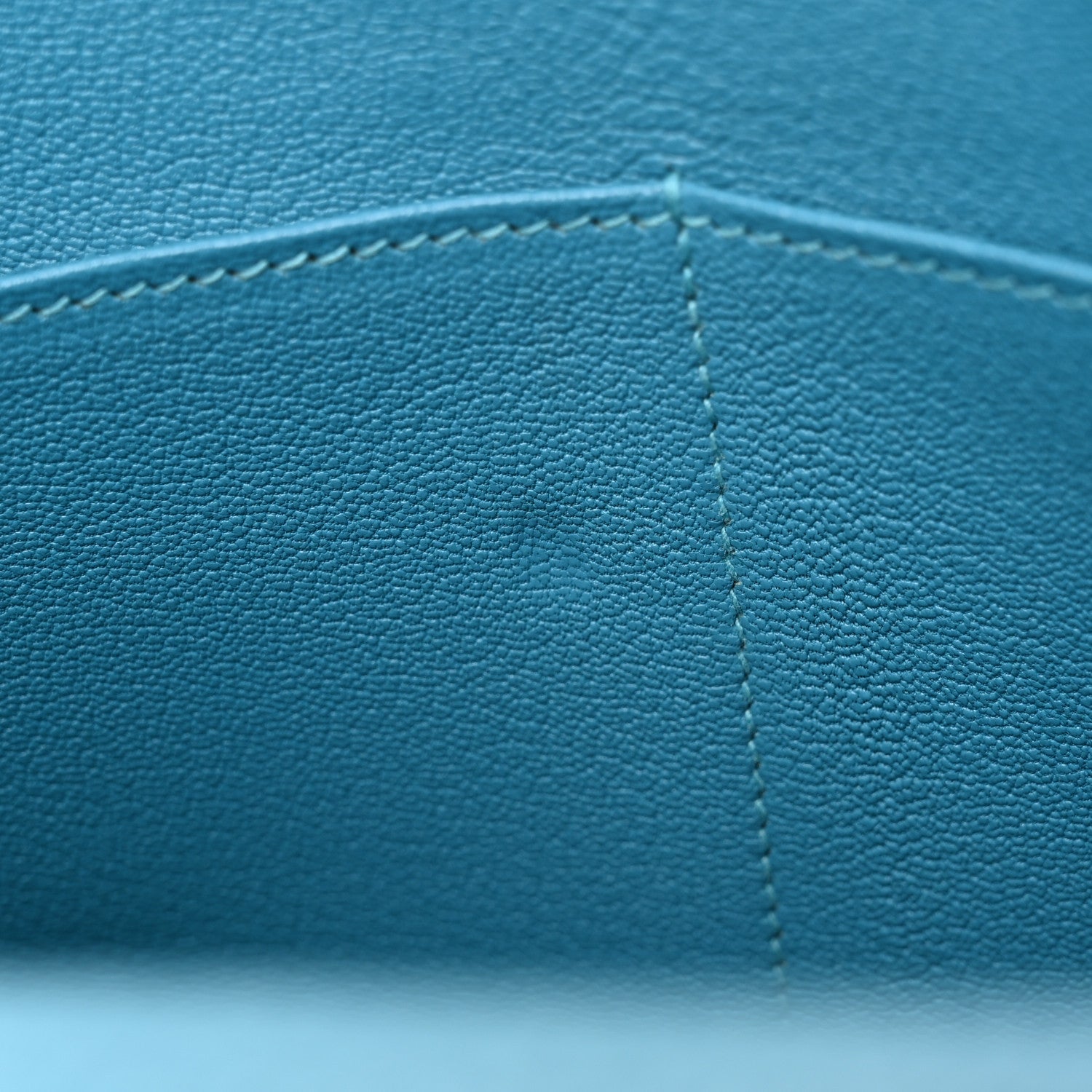 Hermes Togo Kelly Retourne 32 Turquoise 11 of 16