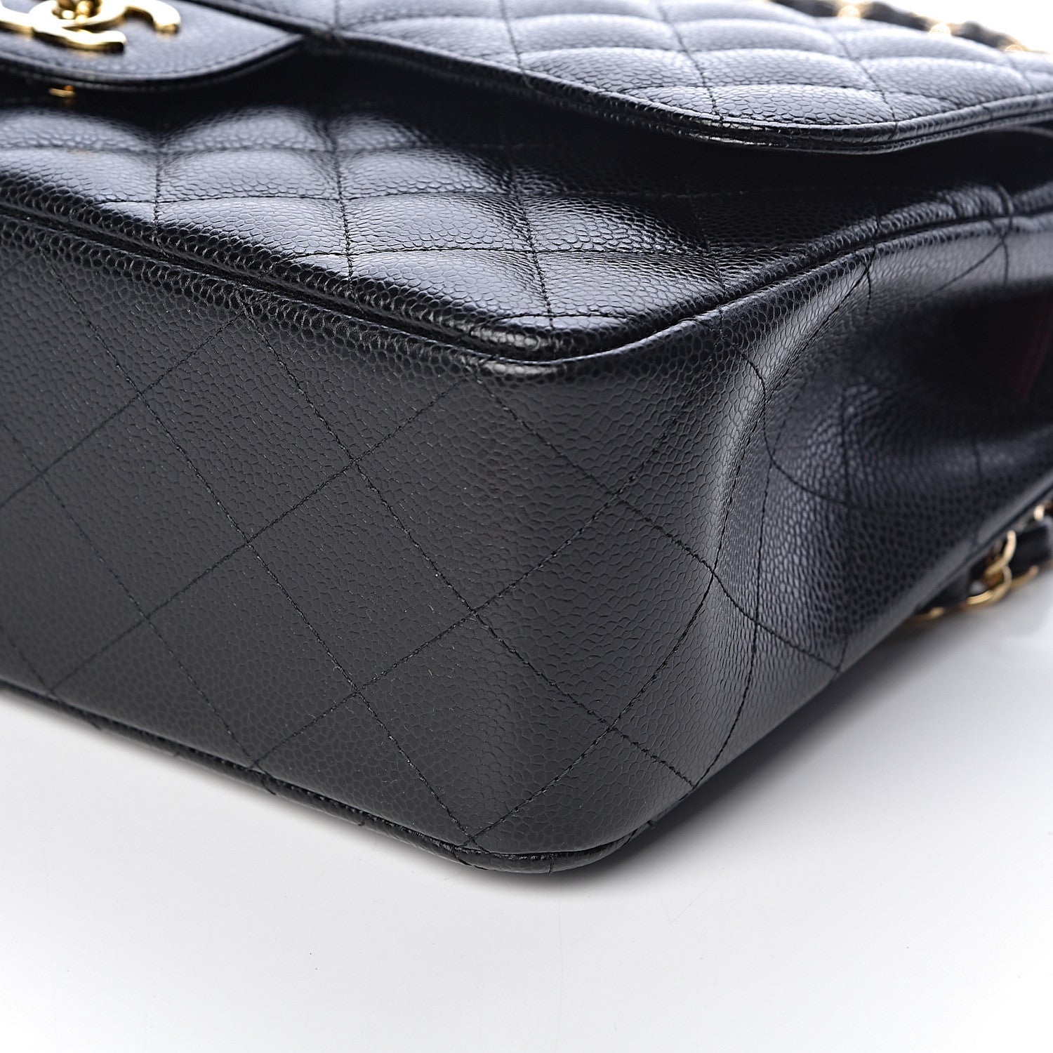 Chanel Caviar Quilted Jumbo Double Flap Black 9 of 11