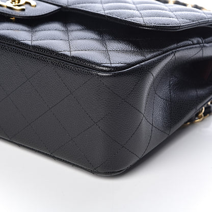 Chanel Caviar Quilted Jumbo Double Flap Black 9 of 11