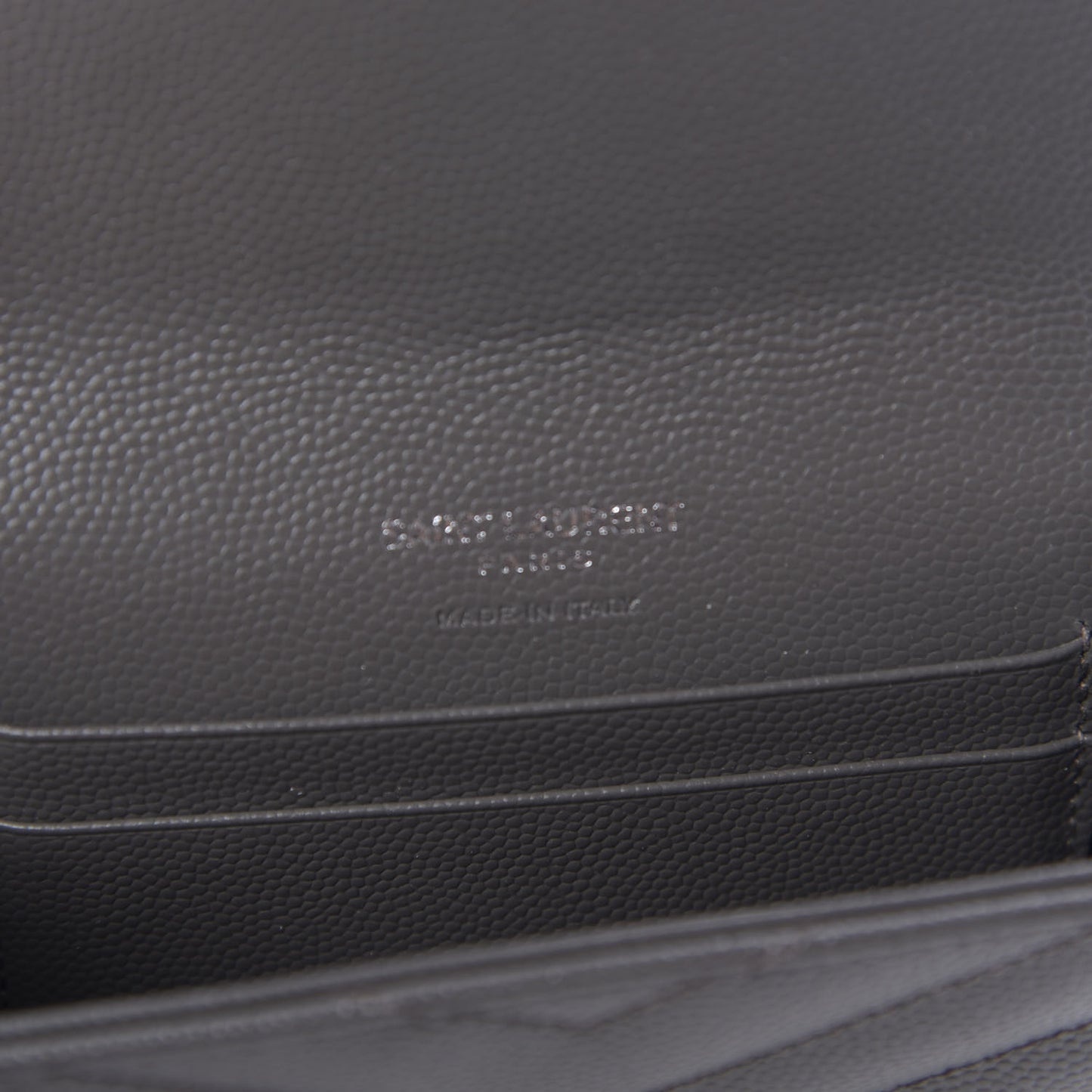 Grain De Poudre Matelasse Chevron Small Monogram Envelope Wallet Earth