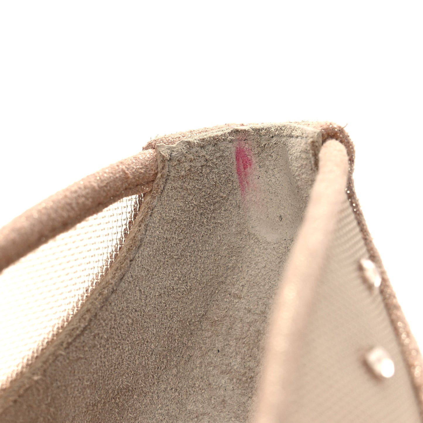 Suede Silk Crystal Strass Follies 100 Pumps 36 Light Silk