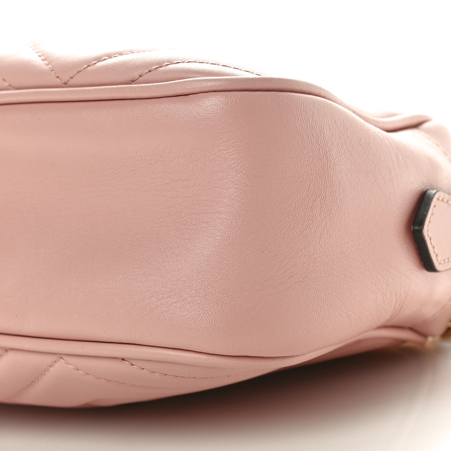 Gucci Calfskin Matelasse Small GG Marmont Chain Shoulder Bag Perfect Pink 10 of 11