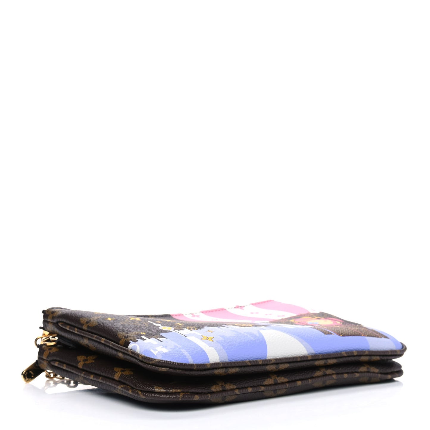 Monogram 2019 Christmas Animation Double Zip Pochette