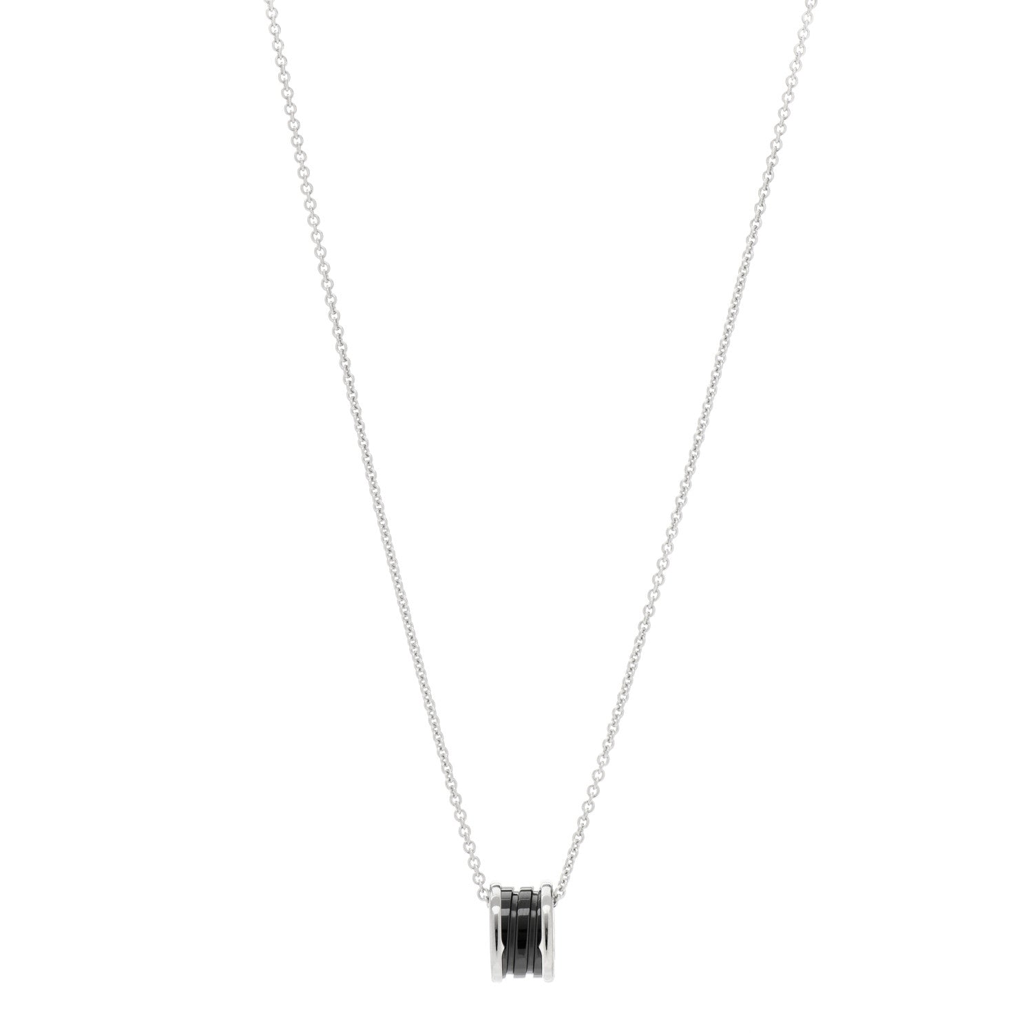 Bulgari Sterling Silver Ceramic Save The Children Pendant Necklace 1 of 3