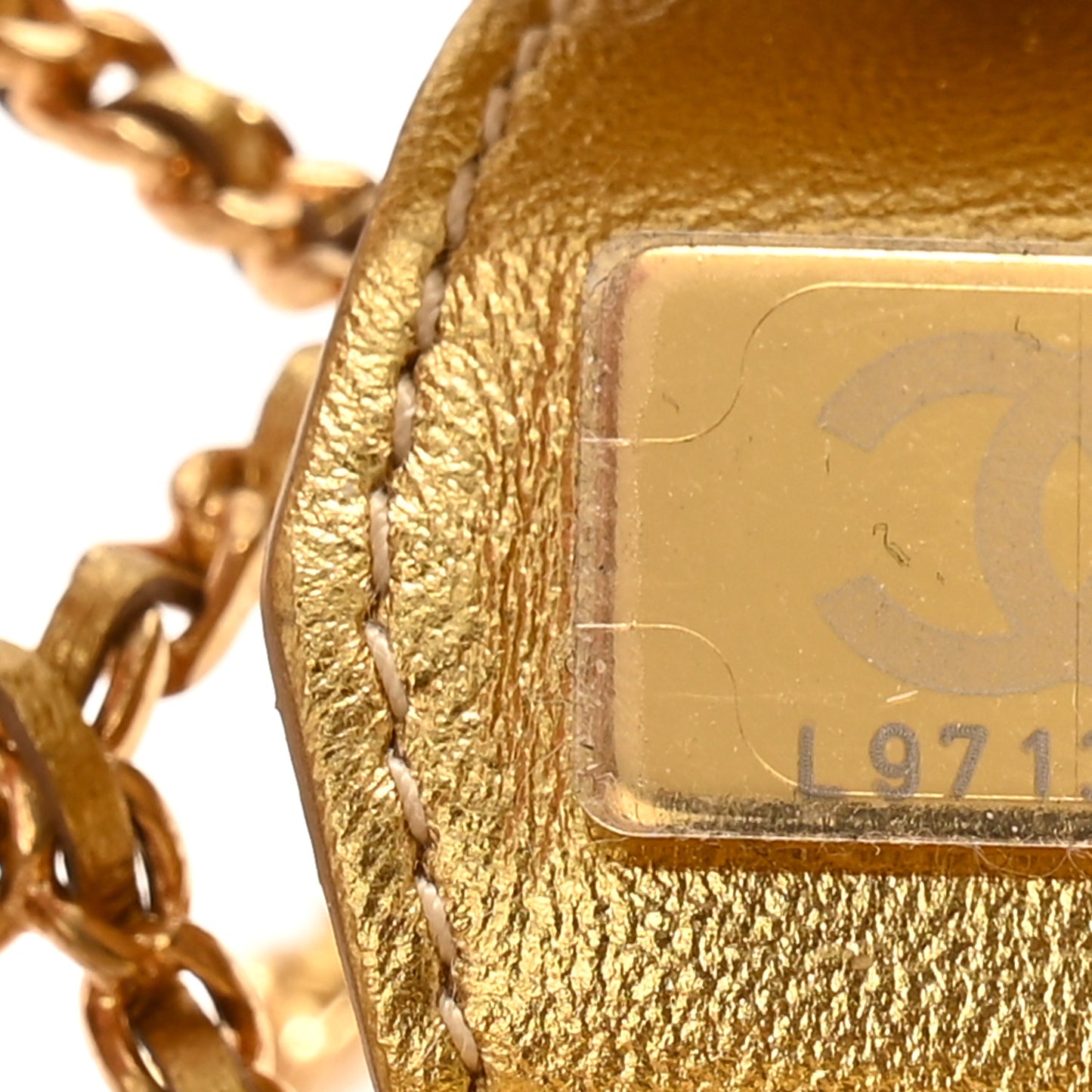 Metal CC Star Minaudiere Crossbody Gold