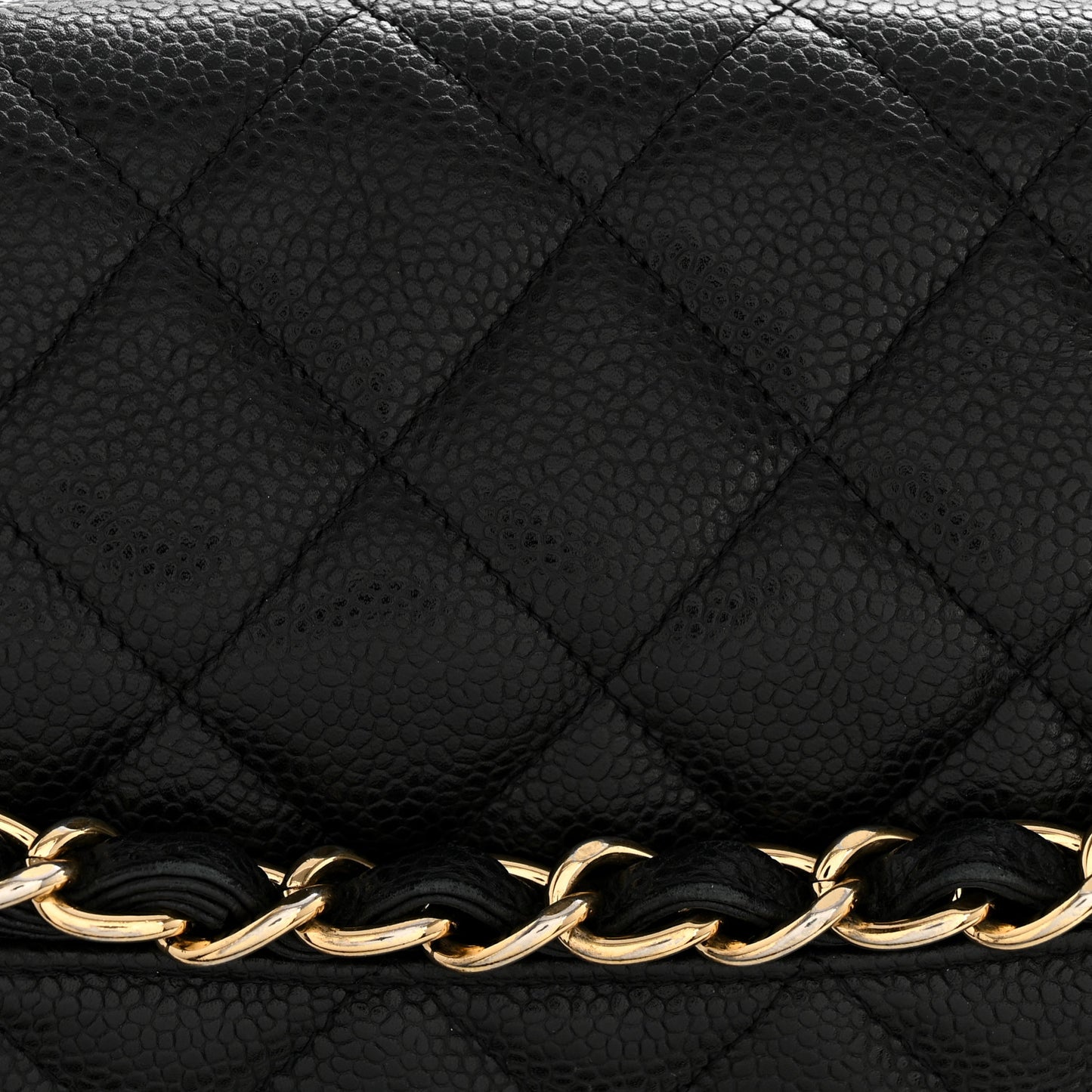 Caviar Maxi Single Flap Black