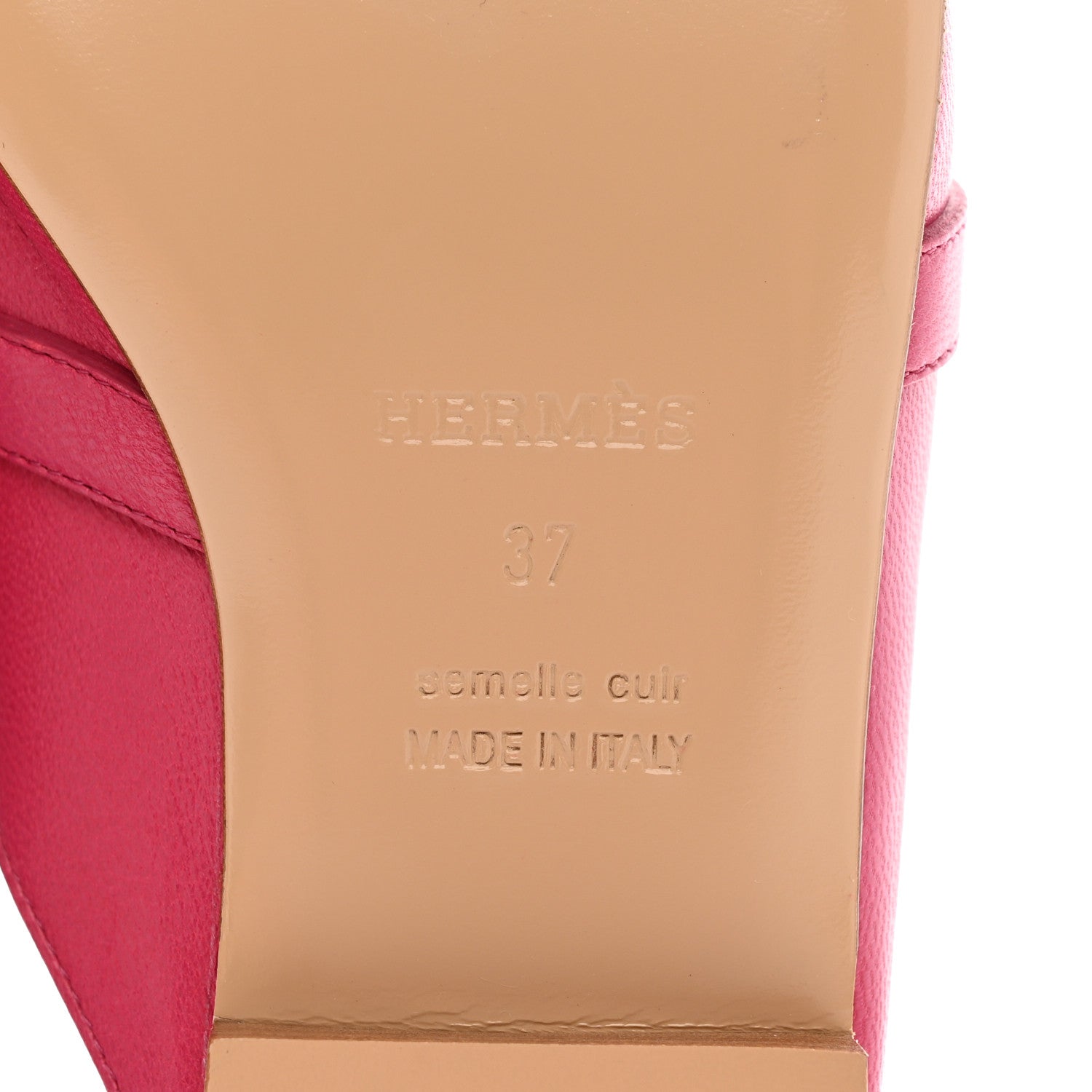Hermes Goatskin Oz Mules 37 Rose Framboise 6 of 9