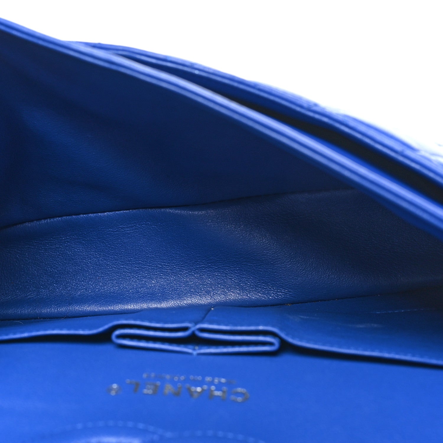Chanel Lambskin Quilted Medium Double Flap Blue 5 of 11
