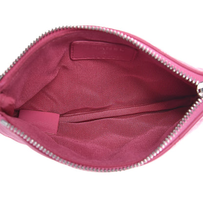 Chanel Lambskin Quilted Small Cosmetic Case Pink 5 of 8