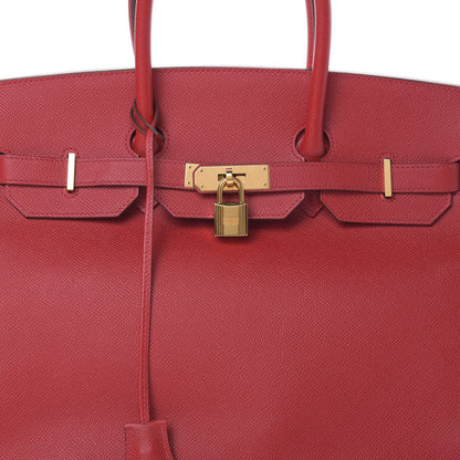 Hermes Epsom Birkin 35 Rouge Casaque 8 of 14