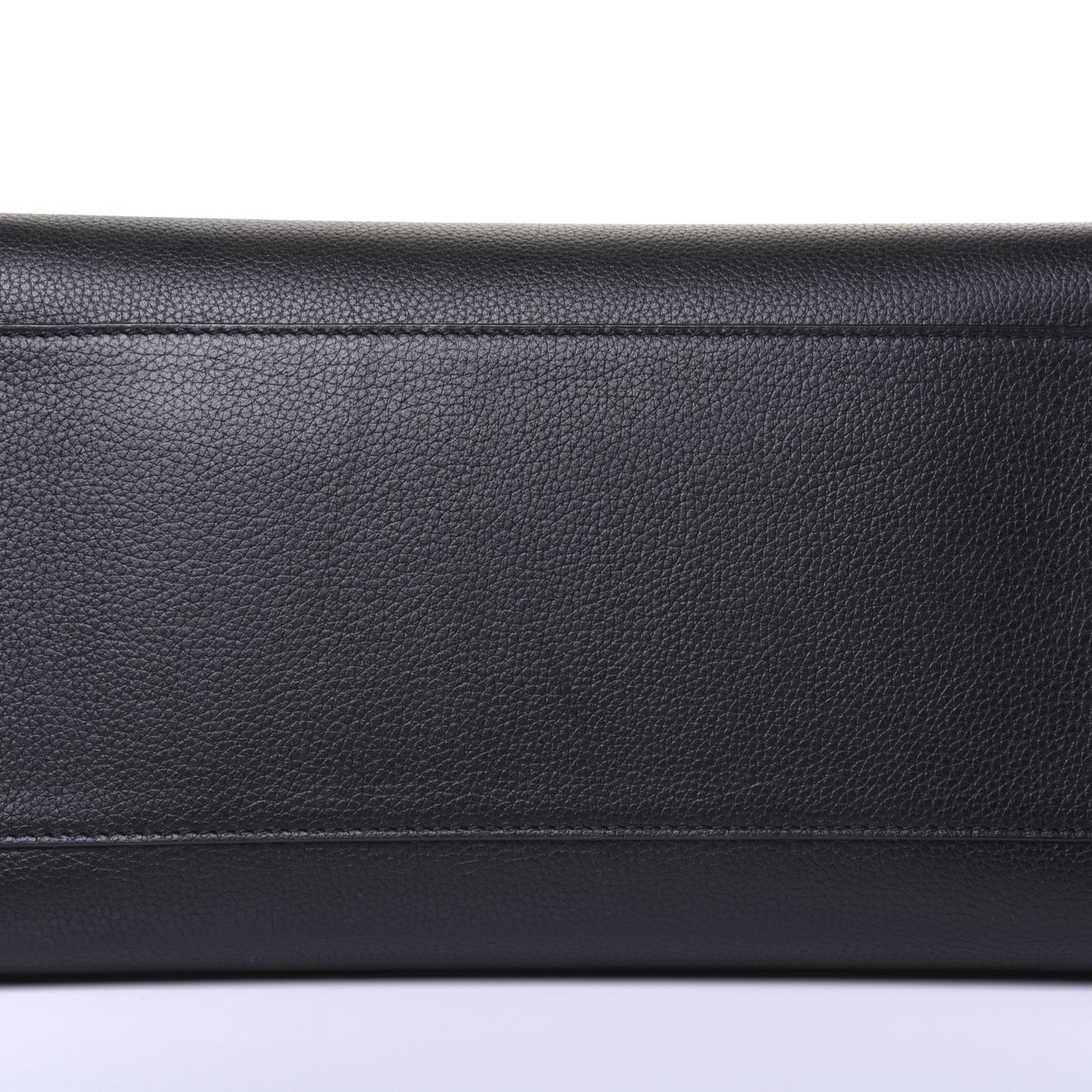 Grained Calfskin Large Neo Executive Shopper Tote Black