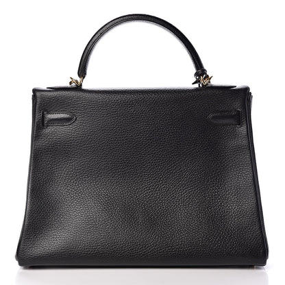 Hermes Ardennes Kelly Retourne 32 Black 4 of 35