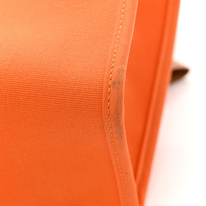 Hermes Toile Officer Vache Hunter Herbag Zip 31 PM Feu Natural 13 of 15