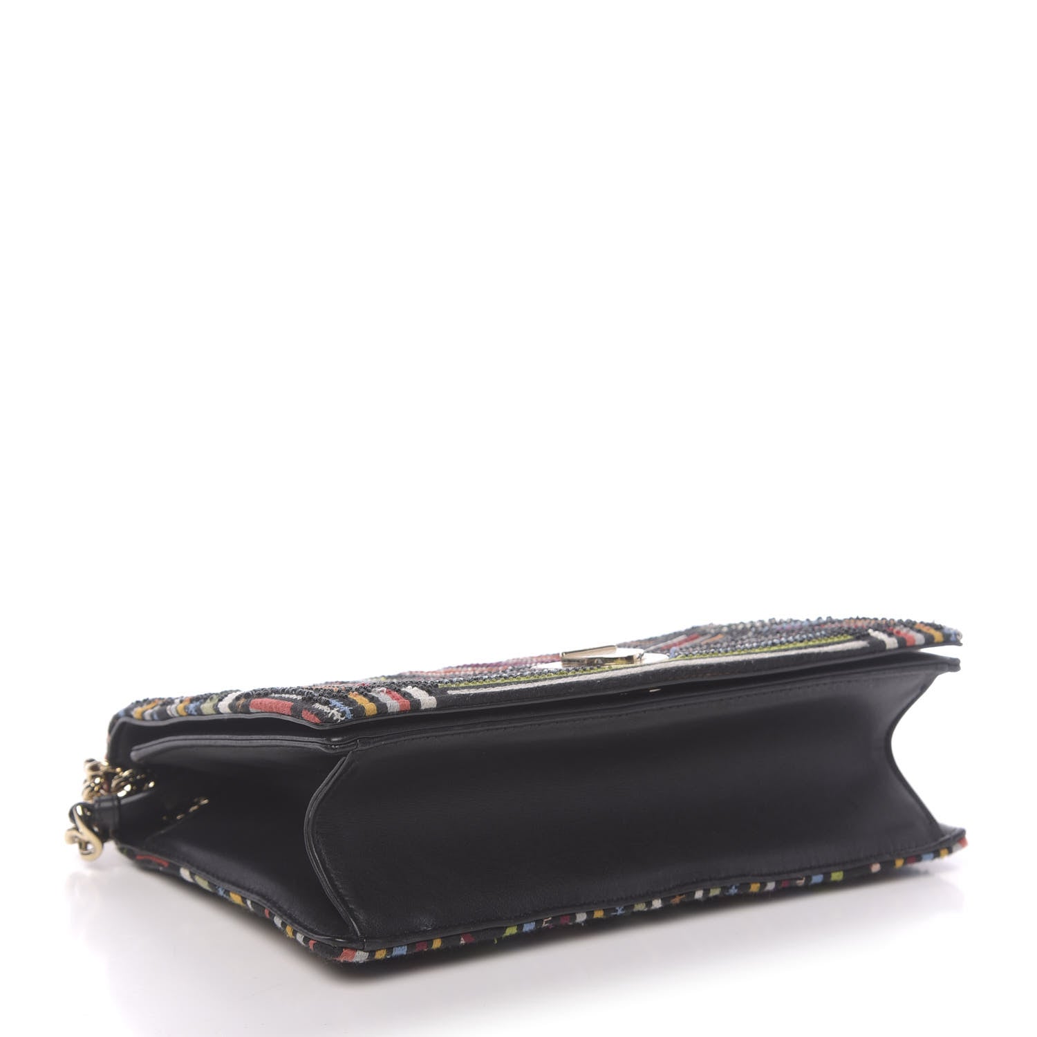 Christian Dior Embroidered Striped Medium Diorama Flap Bag Multicolor 4 of 16