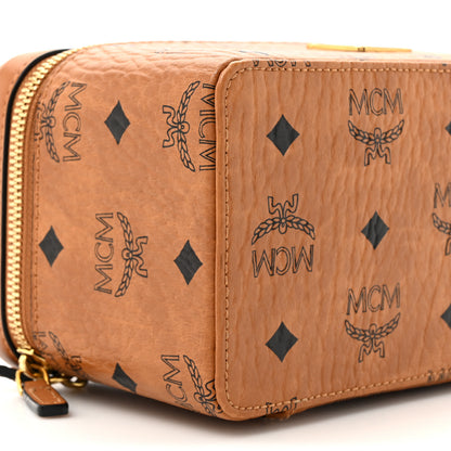 MCM Visetos Rockstar Vanity Case Cognac 9 of 11