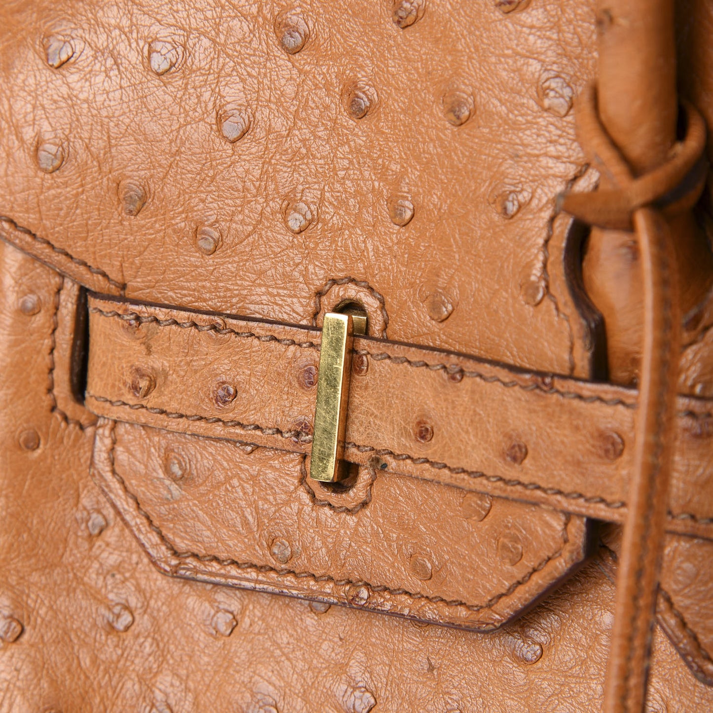 Ostrich HAC Birkin 32 Gold