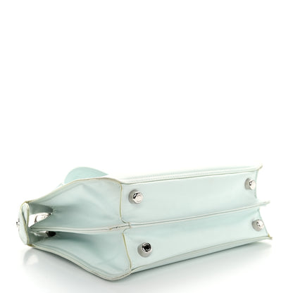 Fendi Nylon Vitello Cover Logo Embossed Mini Peekaboo I SEE U Satchel Baleari Black 4 of 13