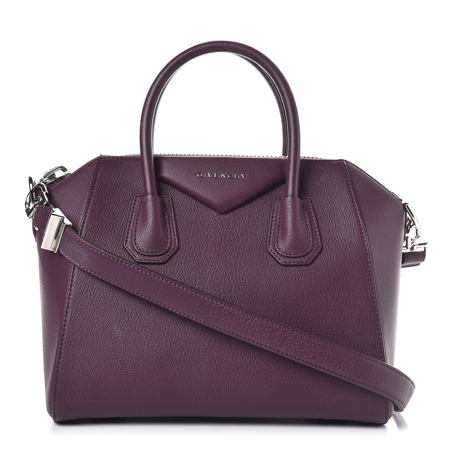 Givenchy Sugar Goatskin Small Antigona Dark Purple 1 of 22