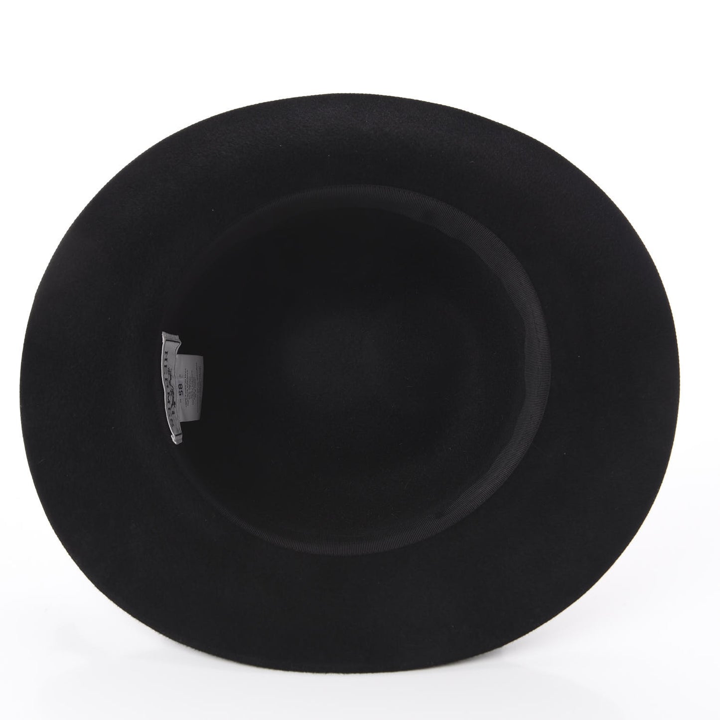 Felt Goatskin Lambskin Hat 58 Black