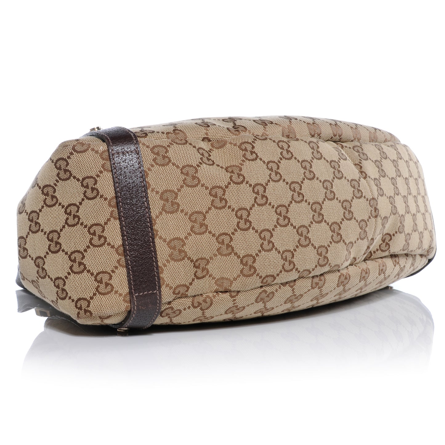 Monogram Medium Abbey Shoulder Bag Dark Brown