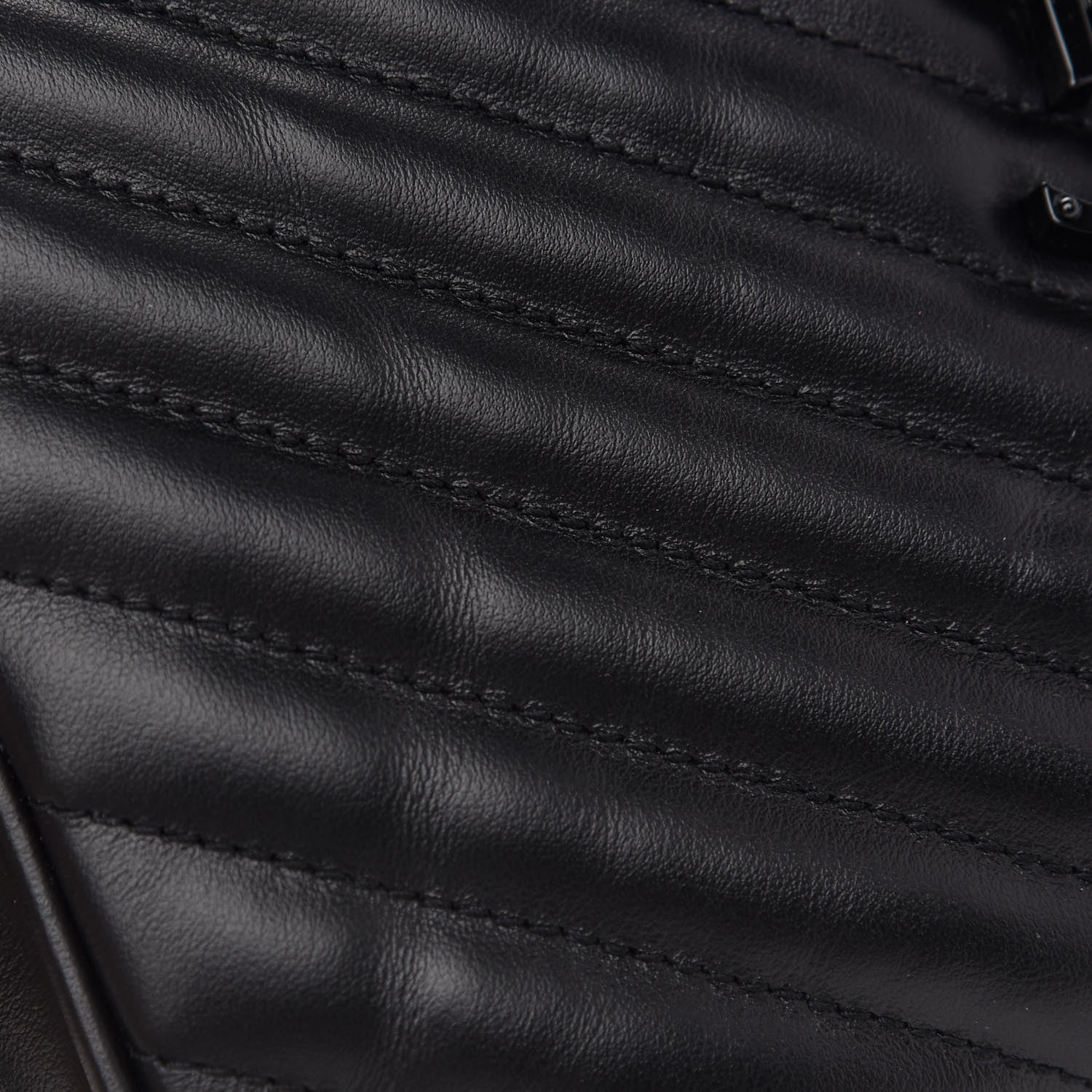 Saint Laurent Calfskin Matelasse Monogram Lou Camera Bag Black 10 of 10