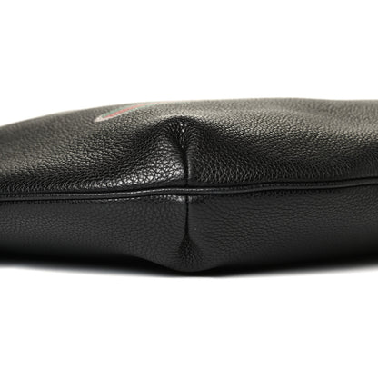 Gucci Grained Calfskin Logo Half Moon Hobo Black 5 of 14