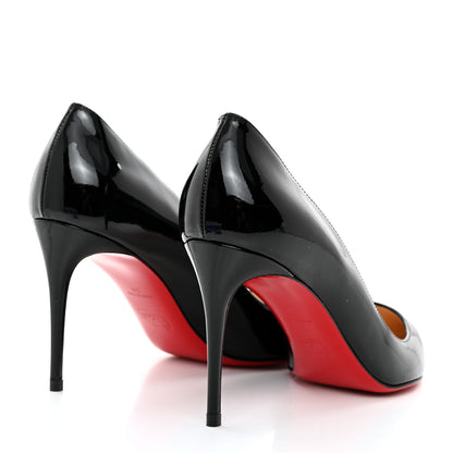 Christian Louboutin Patent Pigalle Follies 85 Pumps 39 Black 4 of 8
