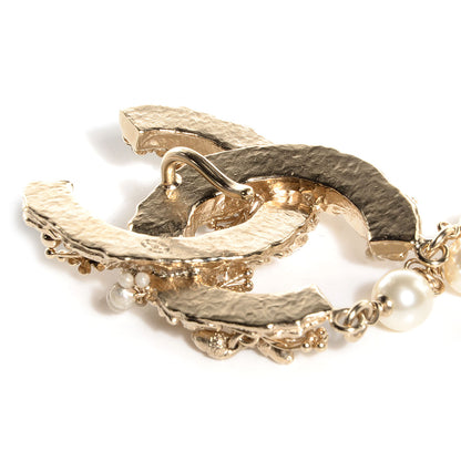 Chanel Pearl Crystal CC Belt Light Gold 4 of 6