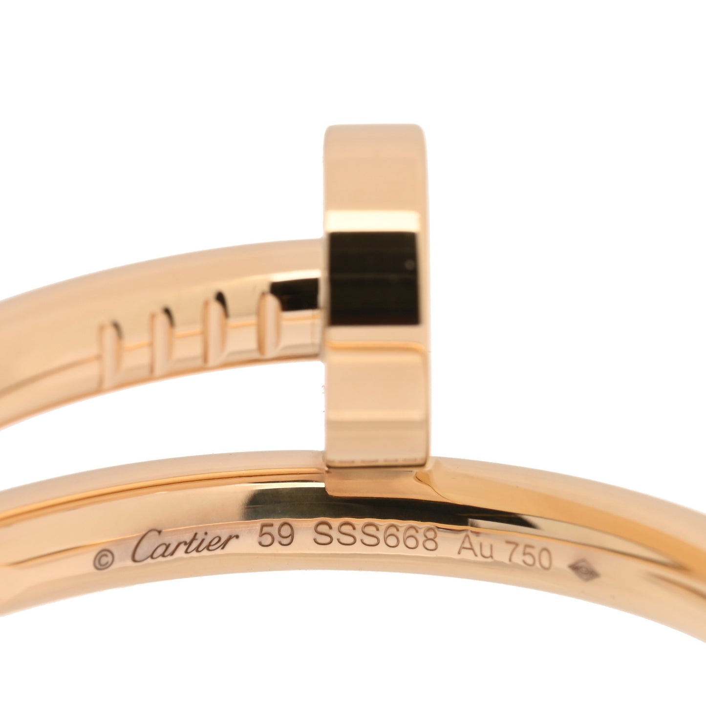 18K Yellow Gold Juste Un Clou Ring 59 8.75