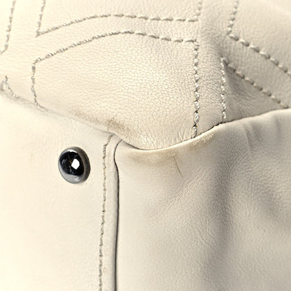 Chanel Calfskin Small Diamond Stitch Tote White 10 of 12