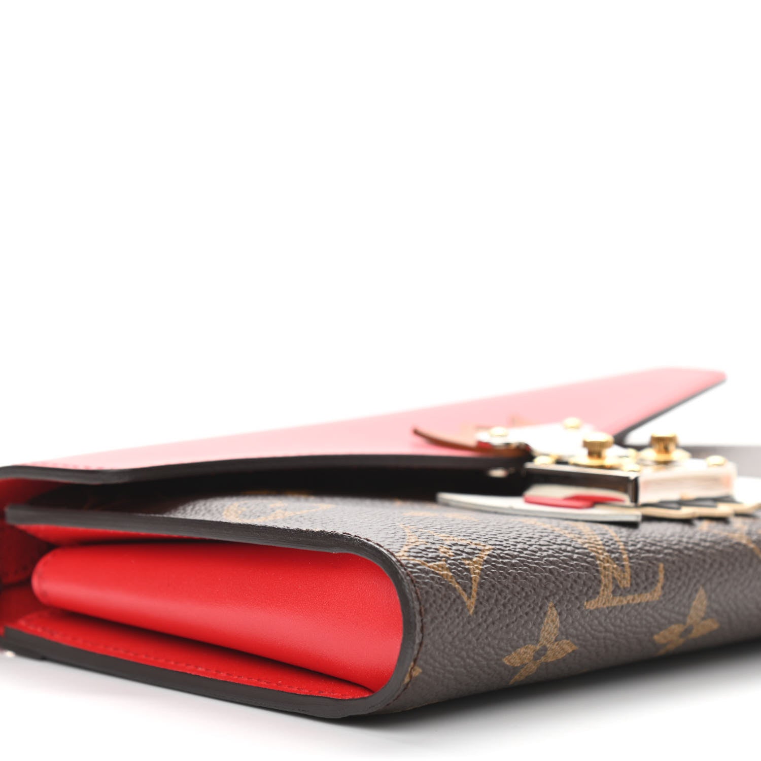 Louis Vuitton Monogram Tribal Mask Chain Wallet Rouge 8 of 10