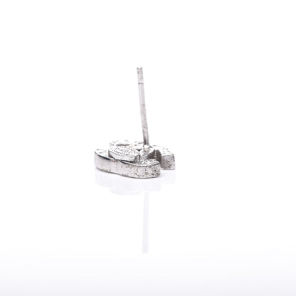 Chanel Crystal Mini Timeless CC Earrings Silver 4 of 6