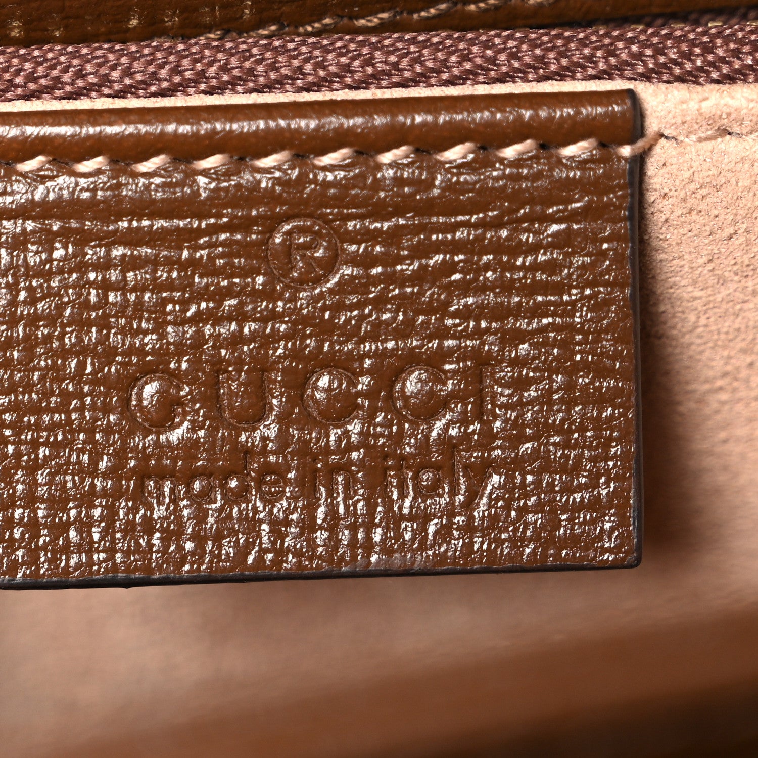 Gucci GG Supreme Monogram Horsebit 1955 Shoulder Bag Beige Brown Sugar 5 of 9
