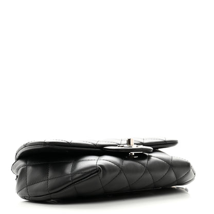 Chanel Calfskin Quilted CC Uniform Flap Belt Bag Black 4 of 11