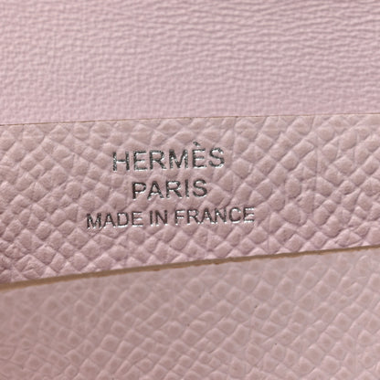 Hermes Epsom Bearn Card Holder Wallet Mauve Pale 6 of 8