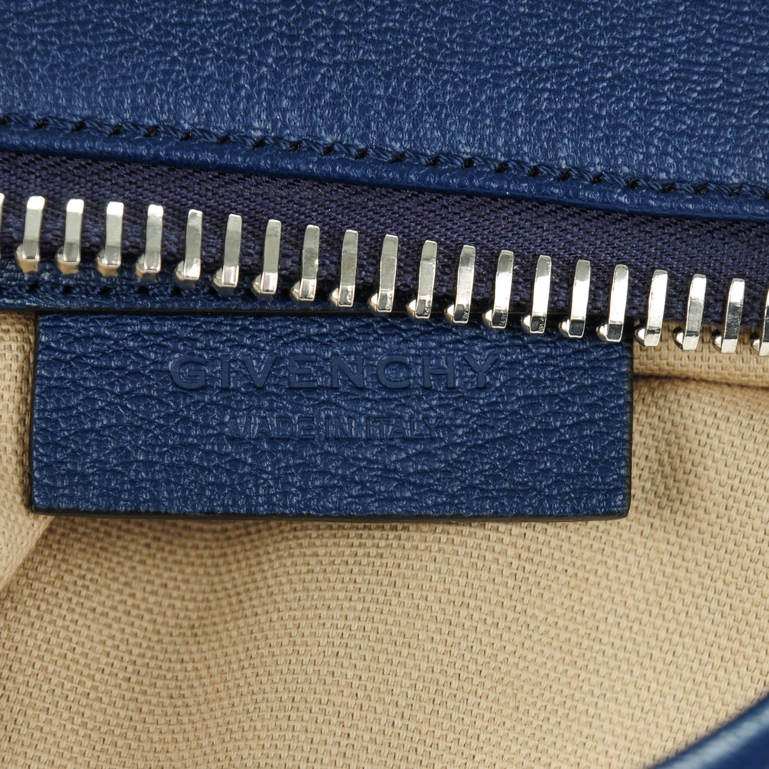 Givenchy Sugar Goatskin Medium Antigona Deep Blue 5 of 7