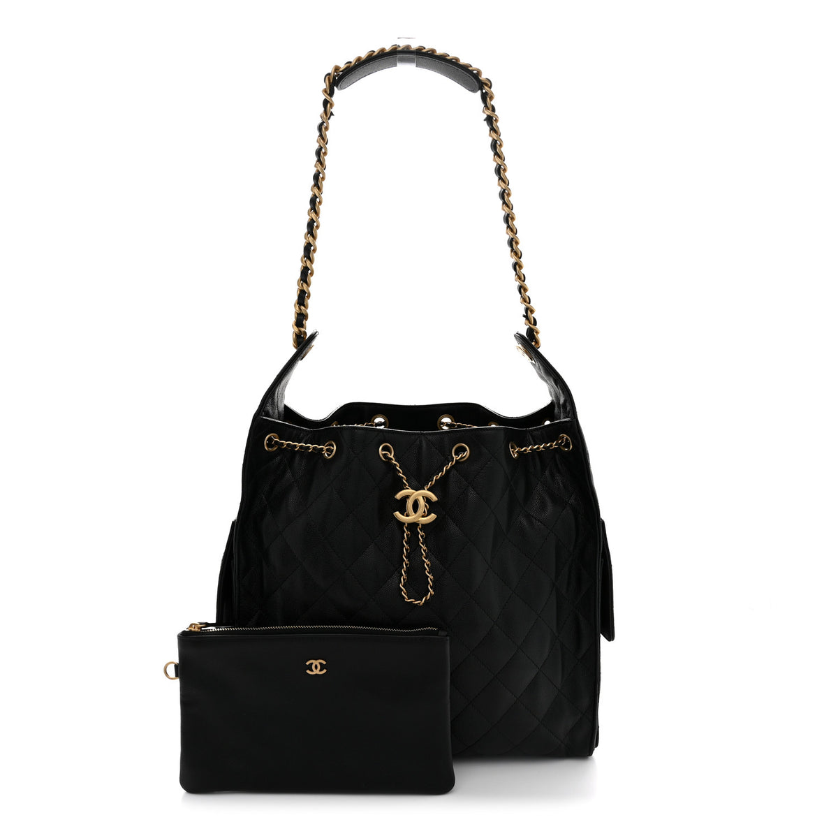 Chanel Caviar Quilted Medium Chanel 25 Handbag Black 3 of 12